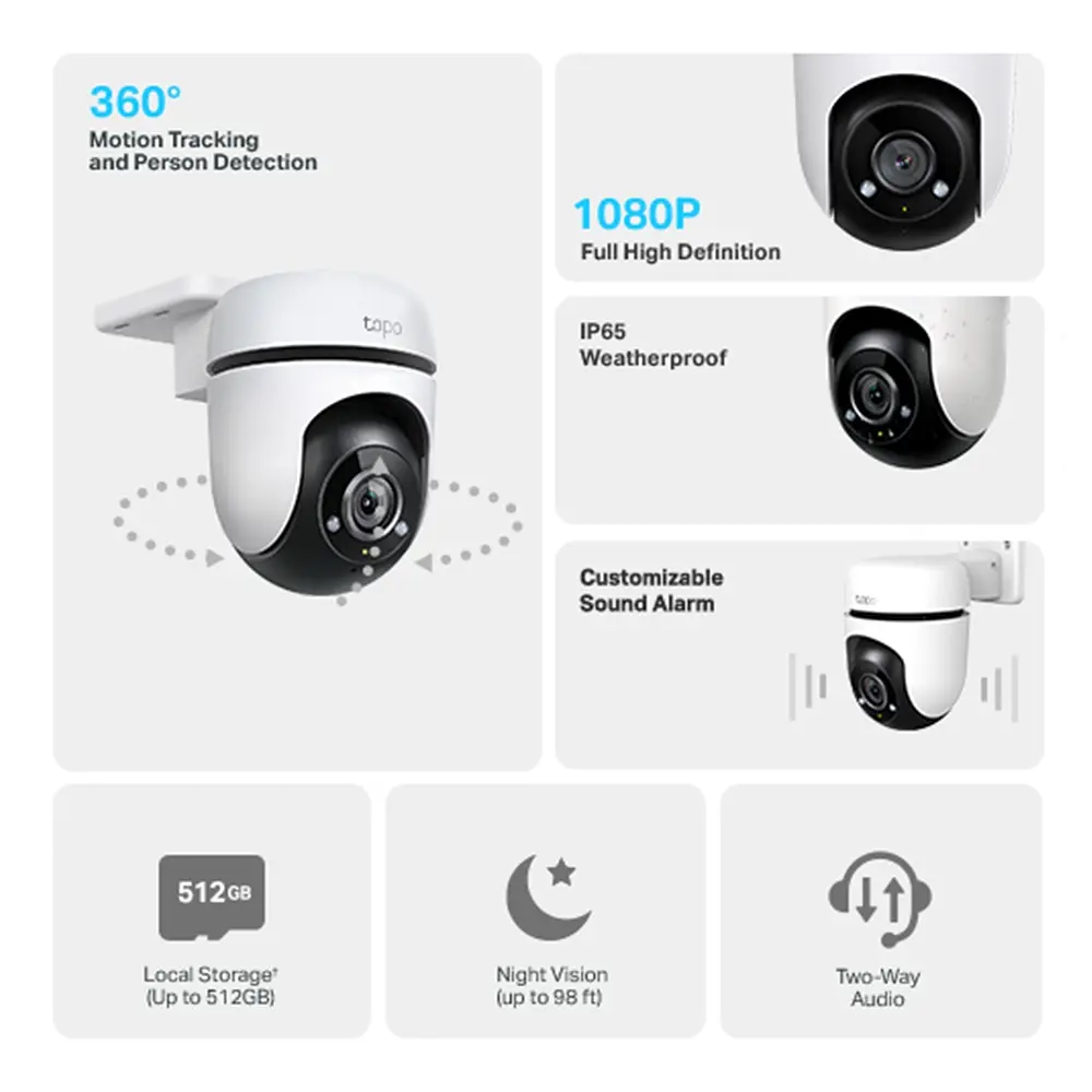 IP-камера Tapo C500 2MP N300 наружная поворотная TP-Link teh0016034 - фото 9