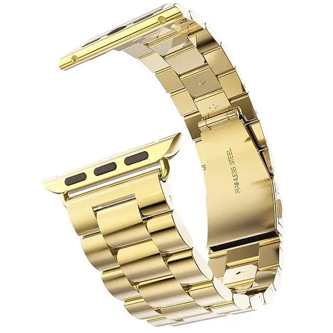 Металевий ремінець Primo Steel годинника Apple Watch 38 мм, 40 мм, 41 мм Gold - фото 2