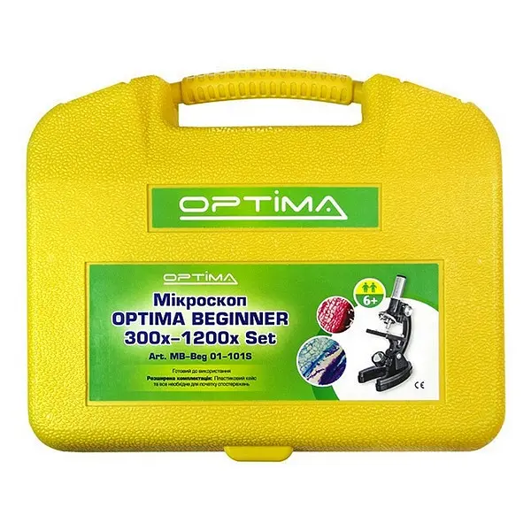 Мікроскоп Optima Beginner 300x-1200x подарунковий набір ( MB-beg 01-101S) Refurbished - фото 8