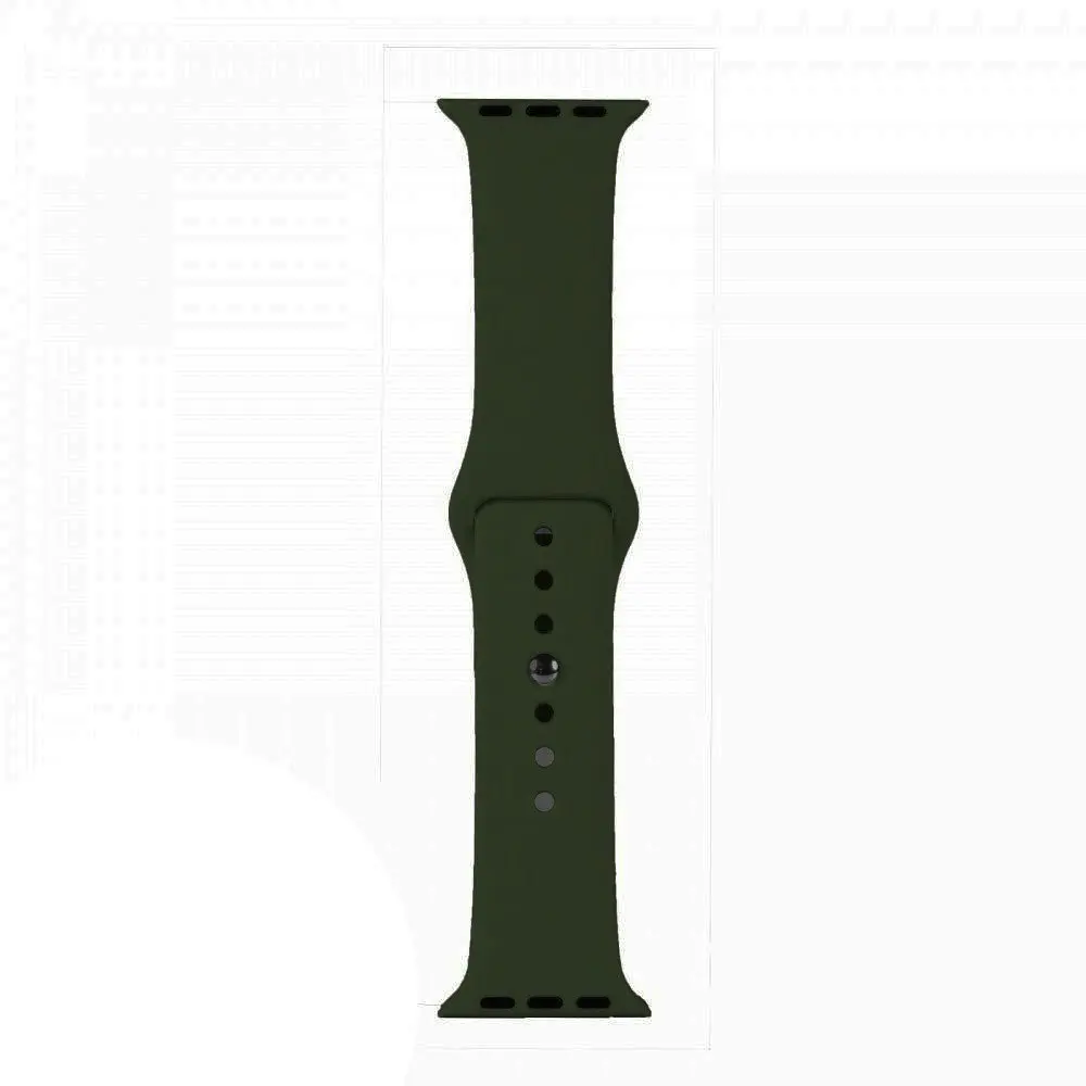 Ремешок Apple Watch Silicone 38/40/41 мм Dark Olive S - фото 2