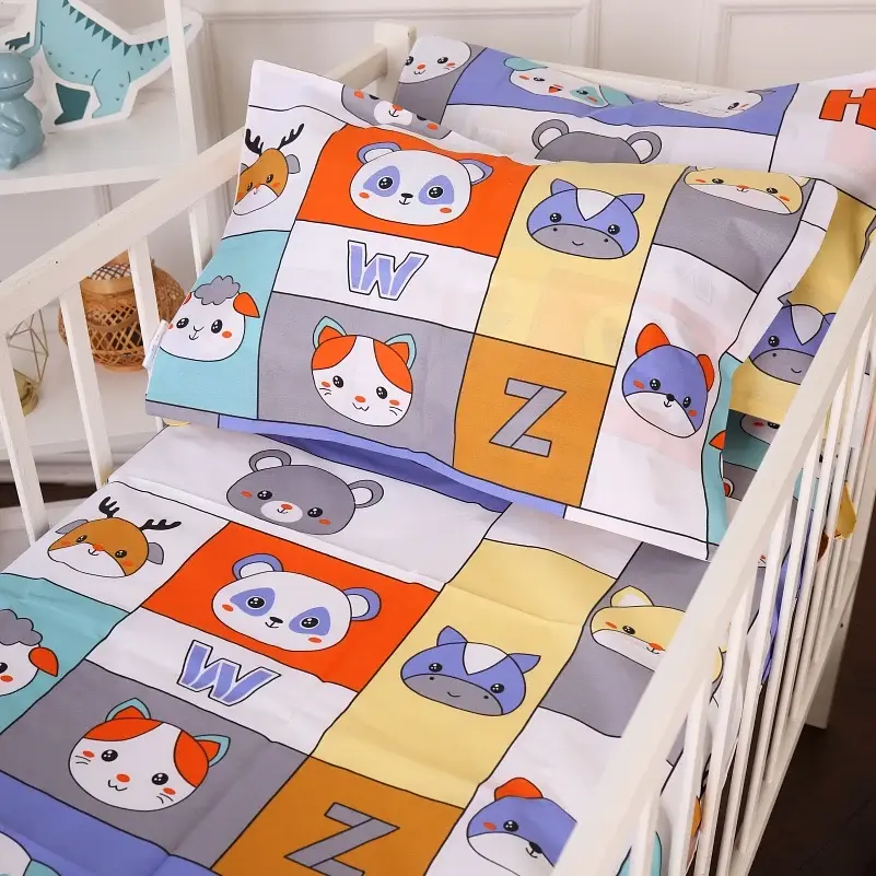 Комплект постельного белья MirSon Бязь Kids Time 20-0039 Zoo alphabet 143x210 см (2200009640056) - фото 6