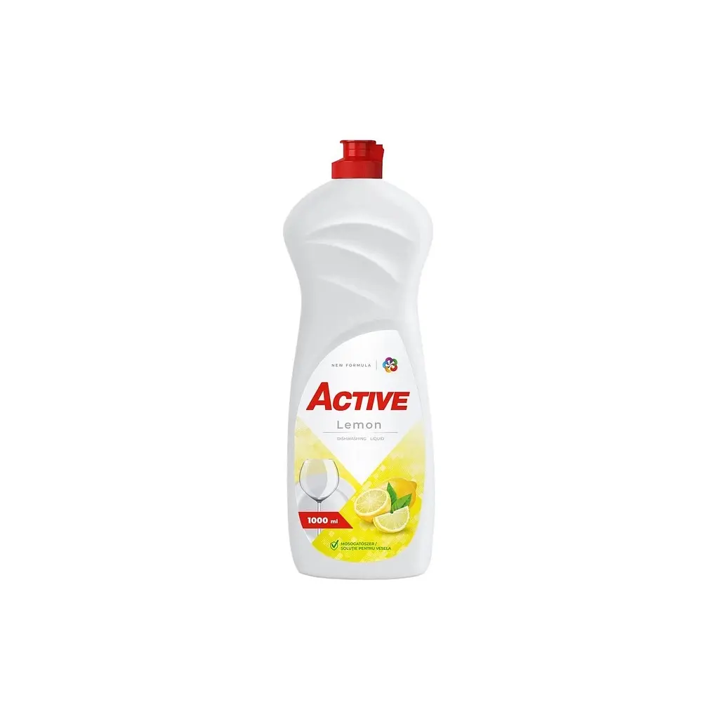 Засіб для ручного миття посуду Active PR Dishwashing Lemon 1 л (4820196010371) - фото 2