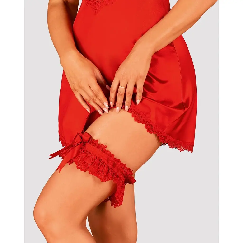 Гартер Obsessive Amor Cherris garter червоний - фото 3