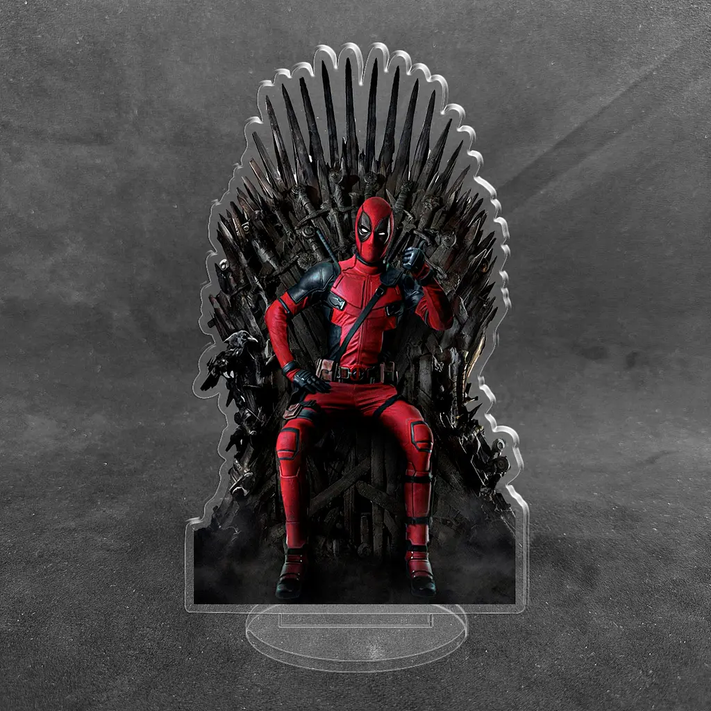 Акрилова колекційна фігурка Marvel Дедпул Deadpool Залізний трон 15 см