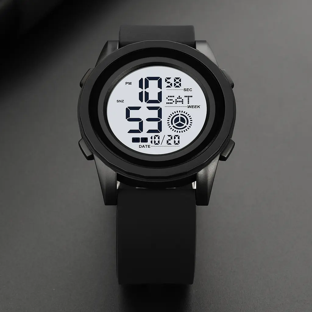 Наручний годинник чоловічий 2082BKWT Black-White Skmei acs0030316 - фото 4