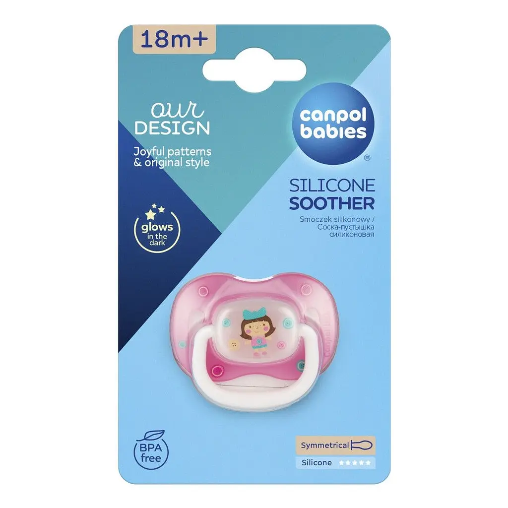 Пустышка Canpol babies Toys силиконовая симметричная 18+ месяцев в ассортименте (23/293) - фото 9