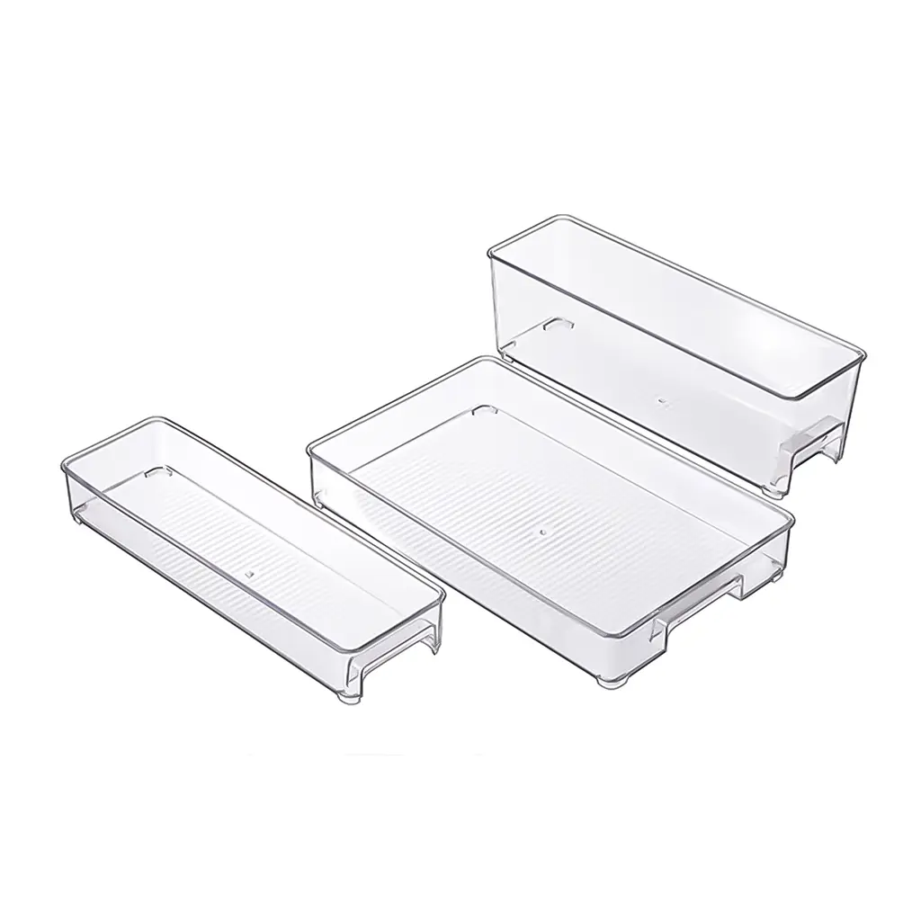 Контейнер МВМ My Home для хранения в холодильнике 325х200х55 мм прозрачный (KP-72 S T) - фото 3