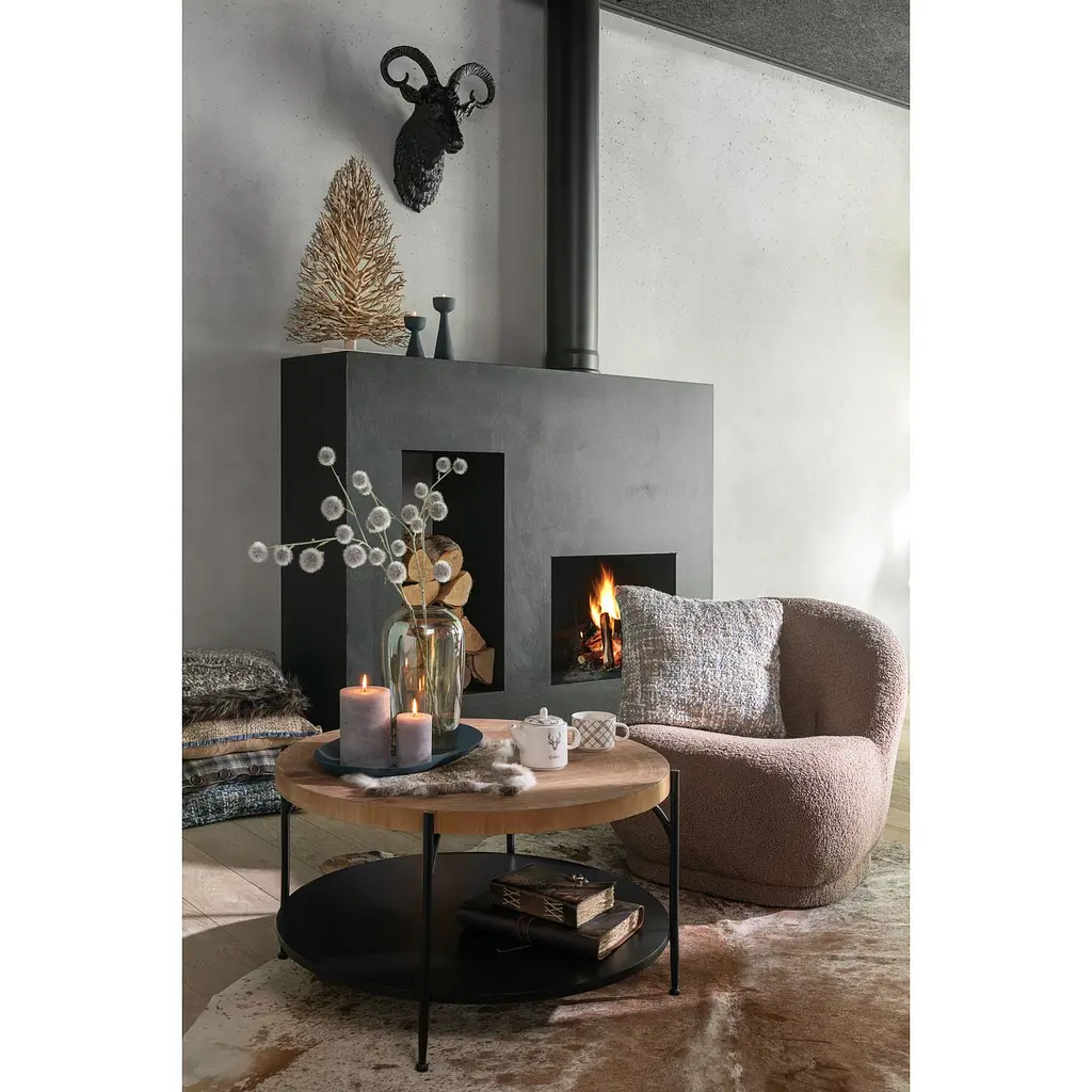 Кавовий столик J-line дерев'яний 45 см (46320)  - фото 3