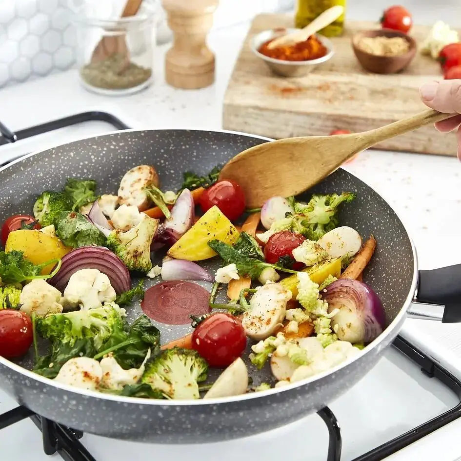 Сковорода Вок Tefal Cook Natural 28 см серая (B5791902) - фото 6