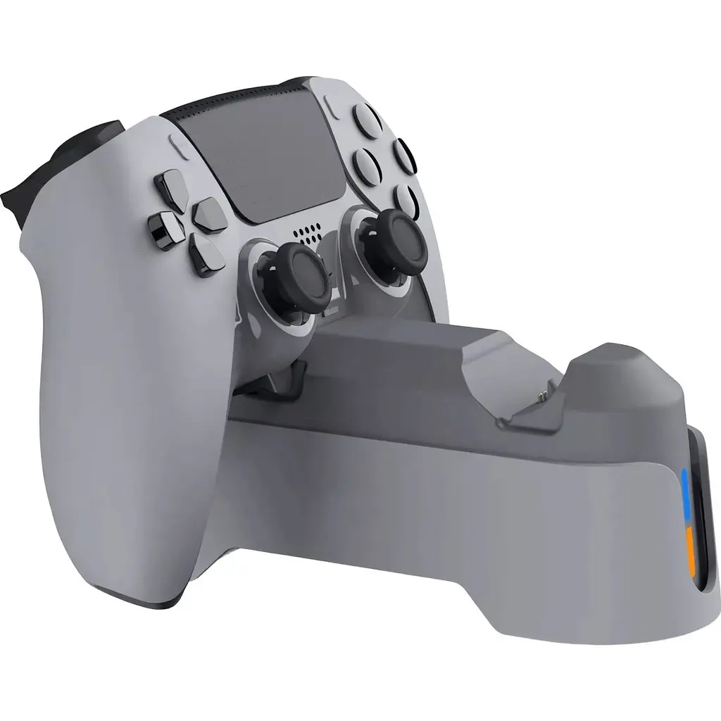 Зарядна станція Dobe Dual Charging Dock TP5-1501X для DualSense Sony PS5 Gray [125877] - фото 5