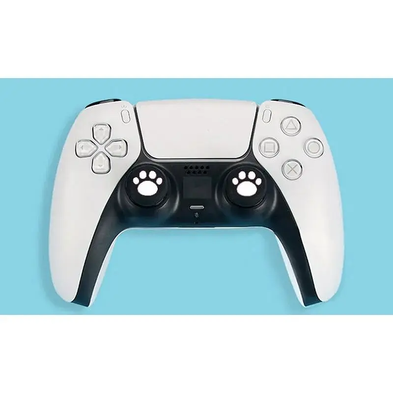 Накладки на стіки Thumb Grips 2-pack для PS4-PS5-Xbox FootPrint White [96948] - фото 2
