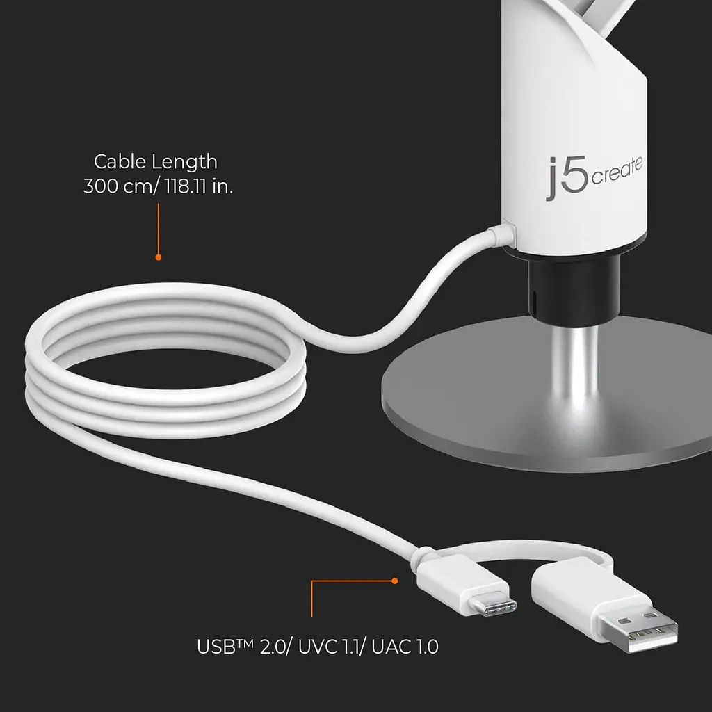 Веб-камера j5create JVCU360-N USB A/C (JVCU360-N) - фото 9