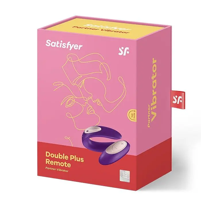 Вібратор для пар Satisfyer Double Plus Remote з пультом ДК та двома моторчиками - фото 2