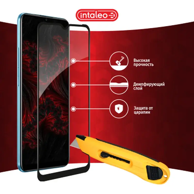 Скло захисне Intaleo Full Glue RealMe C21Y Black (1283126518515) - фото 5