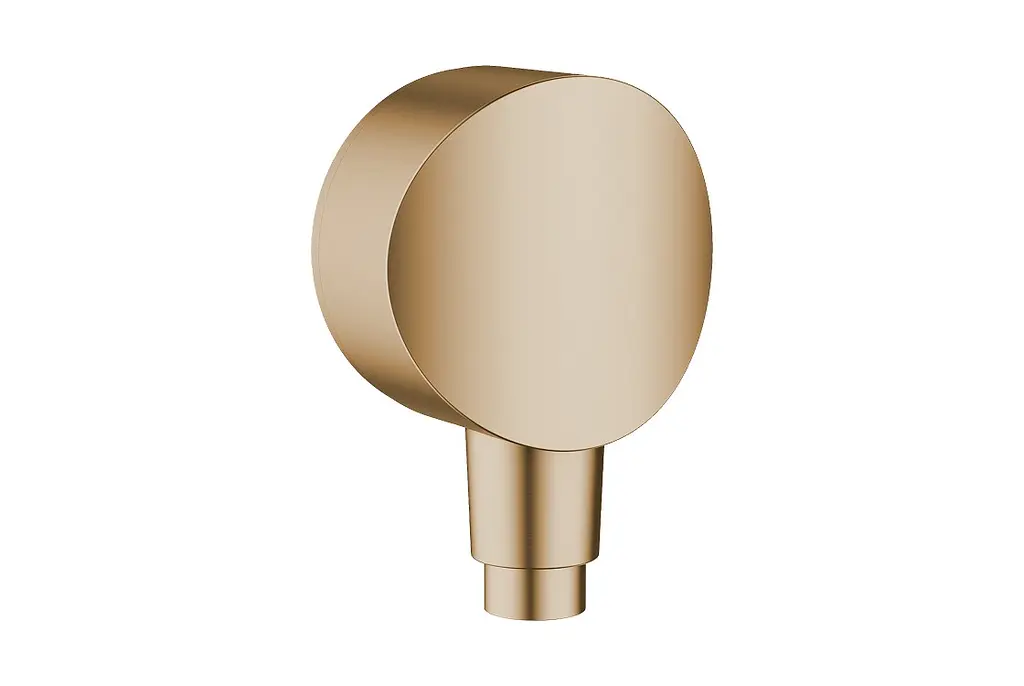 Шлангове під'єднання Hansgrohe Fixfit з клапаном зворотнього потоку brushed bronze 26453140