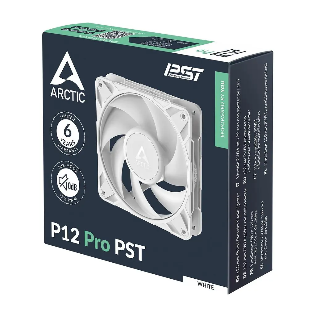 Корпусний вентилятор 120 мм Arctic P12 Pro PST ACFAN00308A White - фото 4