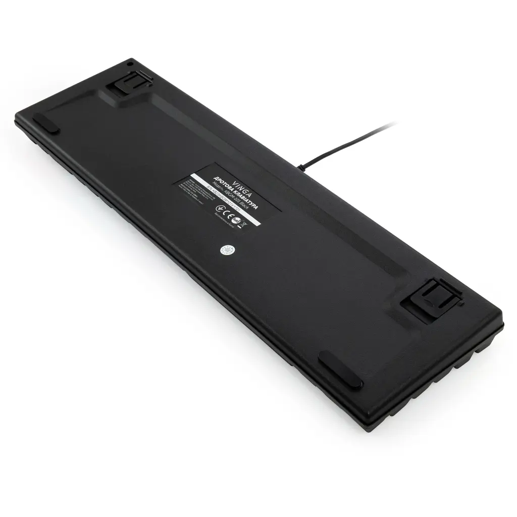 Клавіатура Vinga KBGM-101 LED Red Switch USB Black (KBGM-101 Black) - фото 6