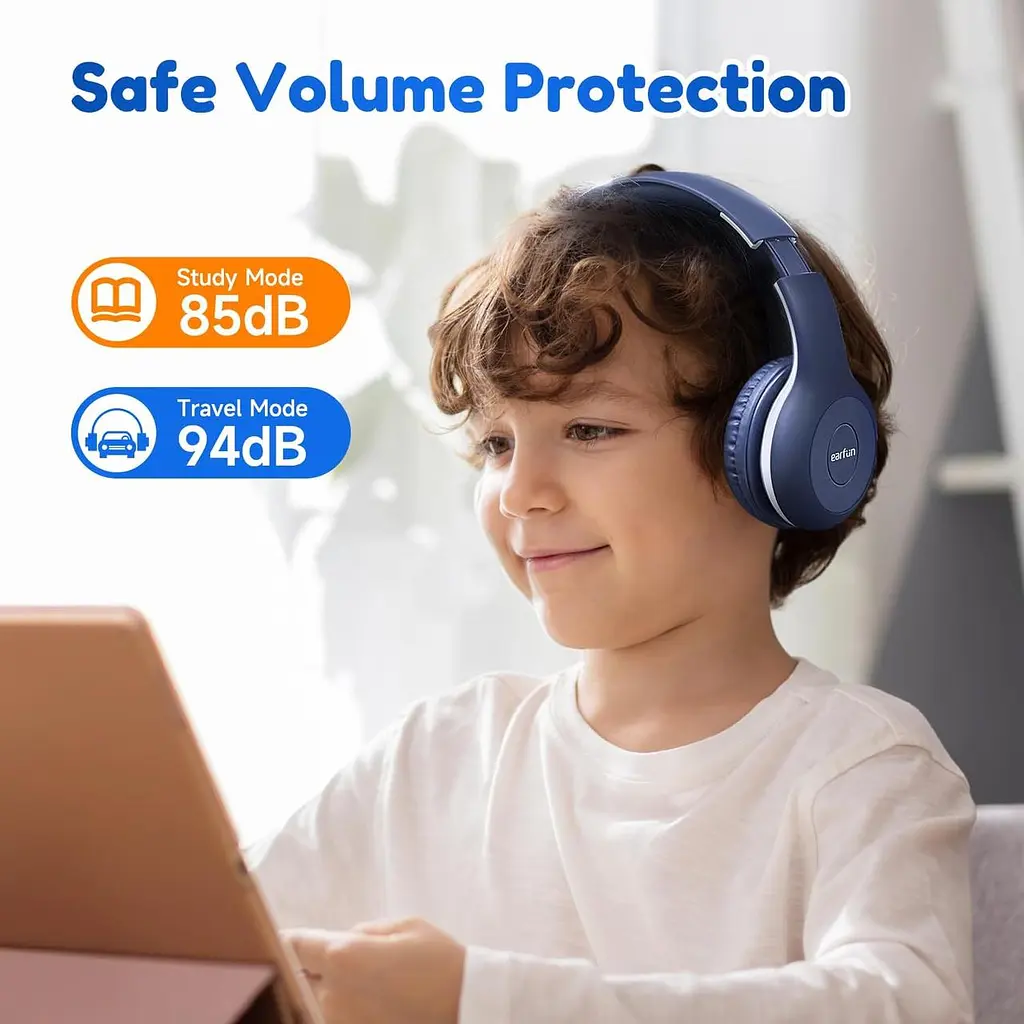 Дитячі Bluetooth-навушники EarFun K2 (2 шт.) з обмеженням гучності 85 дБ - фото 4