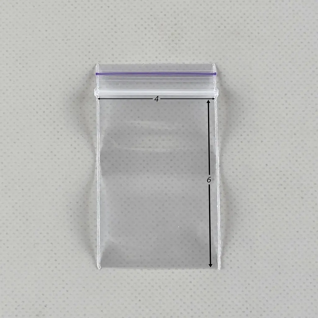 Пакети Zip-Lock прозорі 4x6 см, 100 шт, поліетиленові пакети із застібкою - фото 2