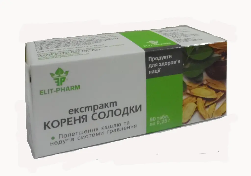 Екстракт Elit-Pharm кореня солодки 80 таблеток - фото 2