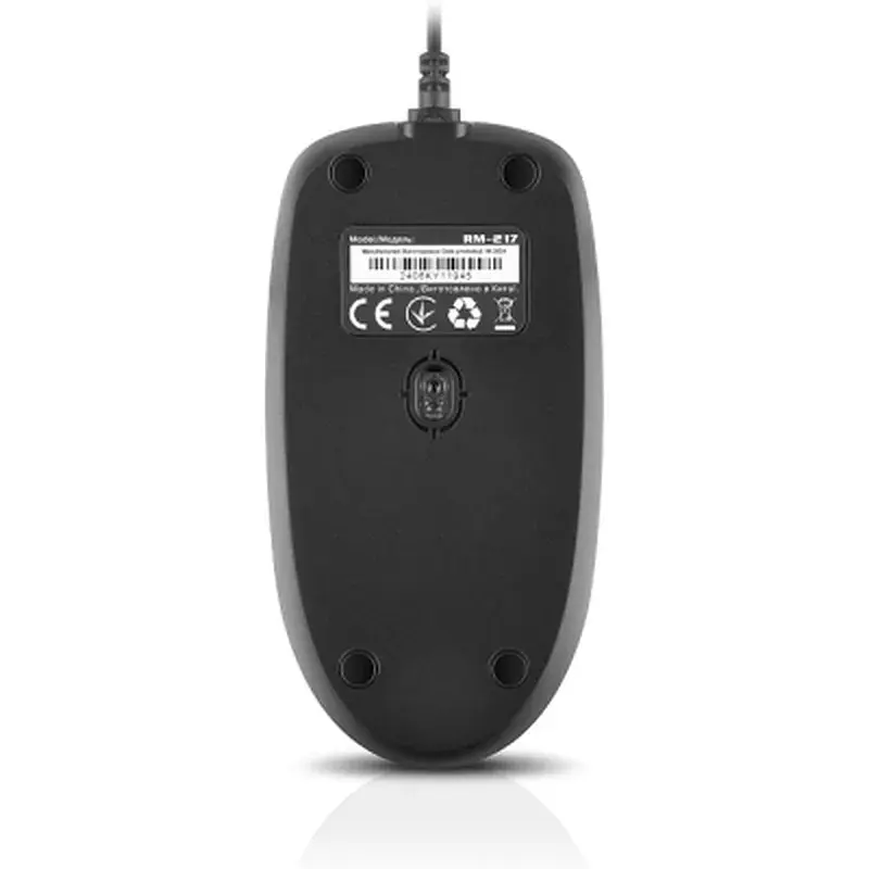 Мишка REAL-EL RM-217 USB Black/Gray (EL123200038) - фото 9