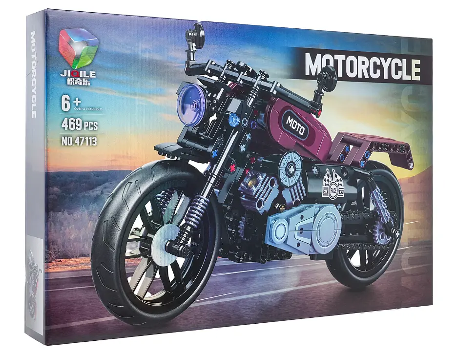 Конструктор детский Спортивный Мотоцикл 469 элементов Ramiz - фото 3