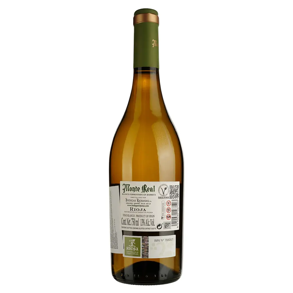 Вино Monte Real Blanco Fermentado en Barrica, біле, сухе, 0,75 л - фото 2