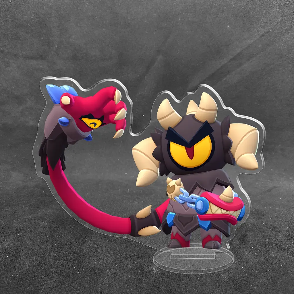 Акрилова колекційна фігурка Brawl Stars Отіс (Demon Otis) 10 см - фото 2