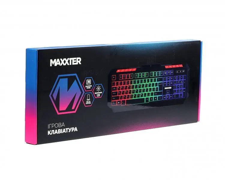 Клавіатура Maxxter Black (KBG-UML-02B-UA) - фото 6