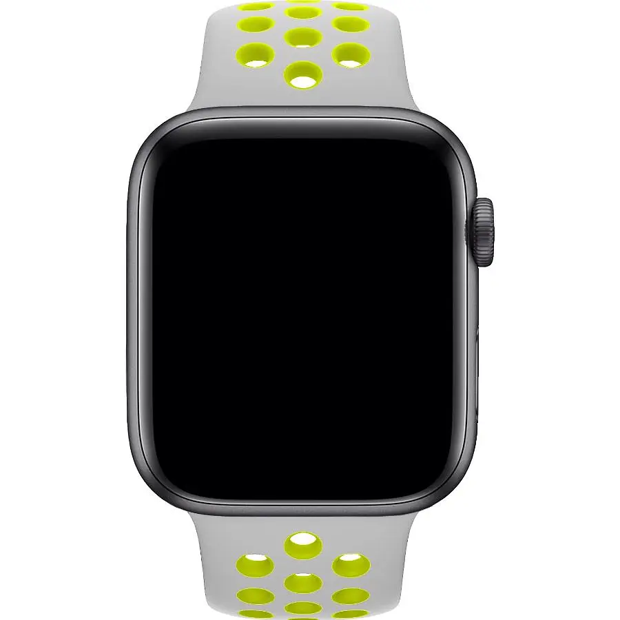 Ремінець Sport Nike для Apple Watch 42/44/45/46/49mm Gray/Yellow [119480] - фото 4