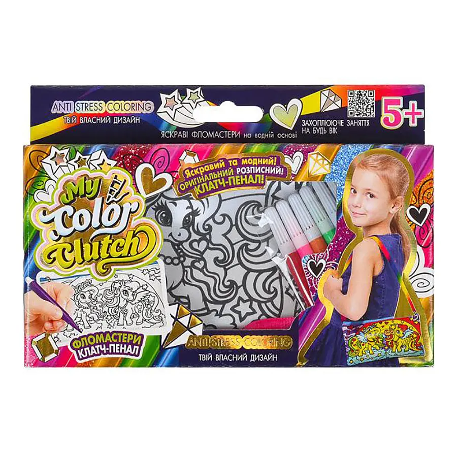 Набір для творчості "My Color Clutch" CCL-02-01U...06U з фломастерами Вид 1
