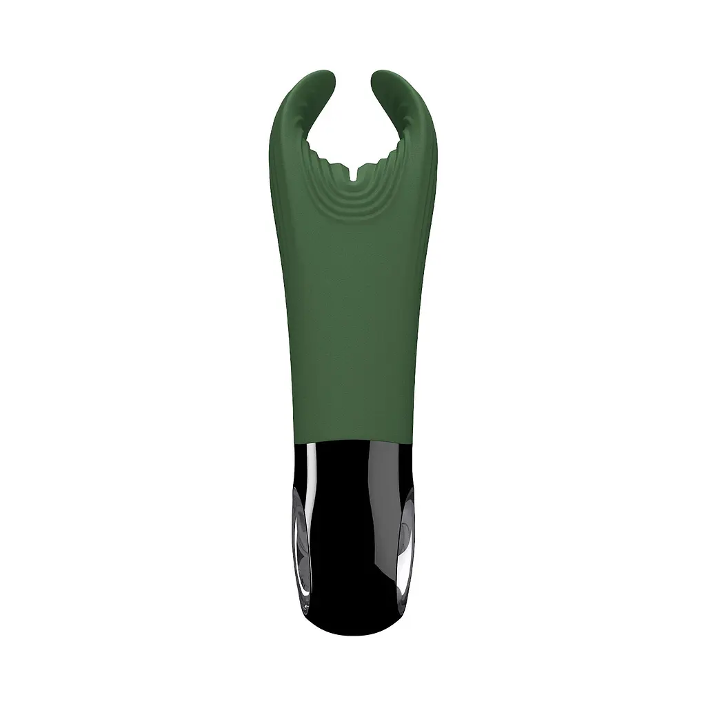 Вібратор для пеніса Fun Factory MANTA moss green/black, підходить для парних ігор - фото 4