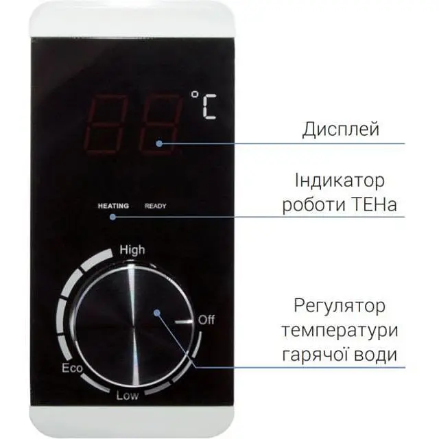 Водонагрівач електричний Thermo Alliance Slim вертикальний сухий ТЕН 2.0 кВт 50 л D50V20J(D)1-K - фото 2