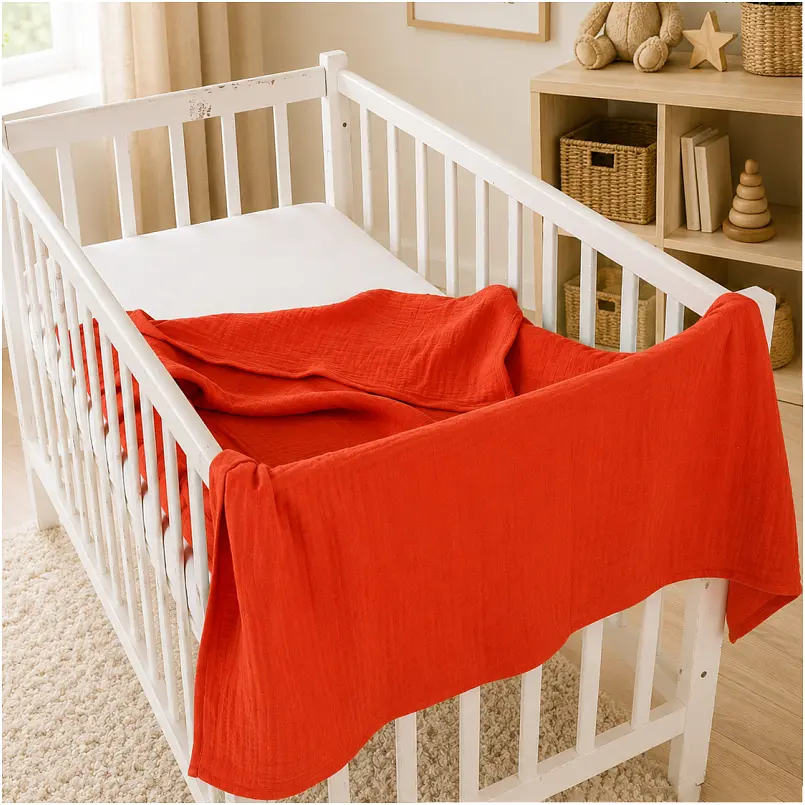 Плед дитячий MirSon Pure Muslin Terracotta 110х140 см (2200013891840)