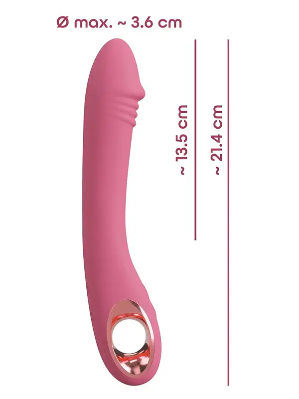 Вібратор You2Toys Slim G-Spot Rose 21.4 см рожевий - фото 8