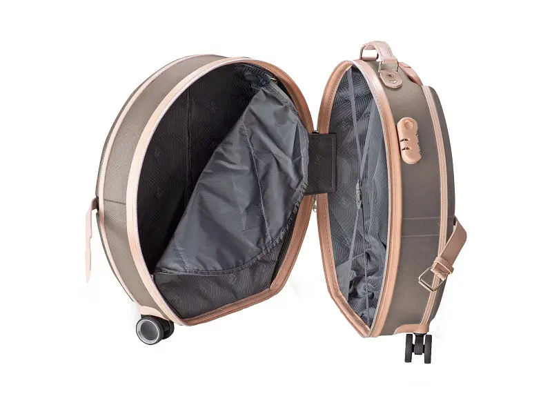 Валіза Semi Line 24 S Brown/Pink Cream (T5673-3) - фото 4