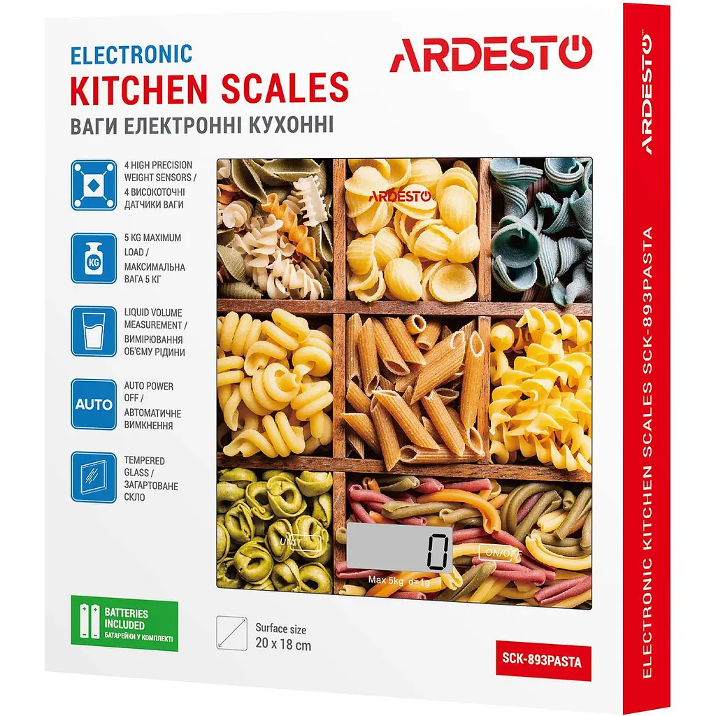Весы кухонные Ardesto SCK-893PASTA [138195] - фото 6