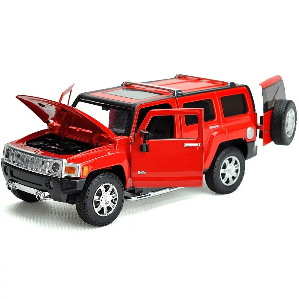 Колекційна металева модель автомобіля Автопром Hummer H3 з інерцією, світлом та звуком 1:24 - фото 7