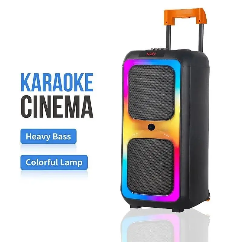 Вулична колонка на коліщатках XPRO NDR-1097 Bluetooth 8 дюймів 6000 Вт чорна (41190-NDR-1097_3911) - фото 2