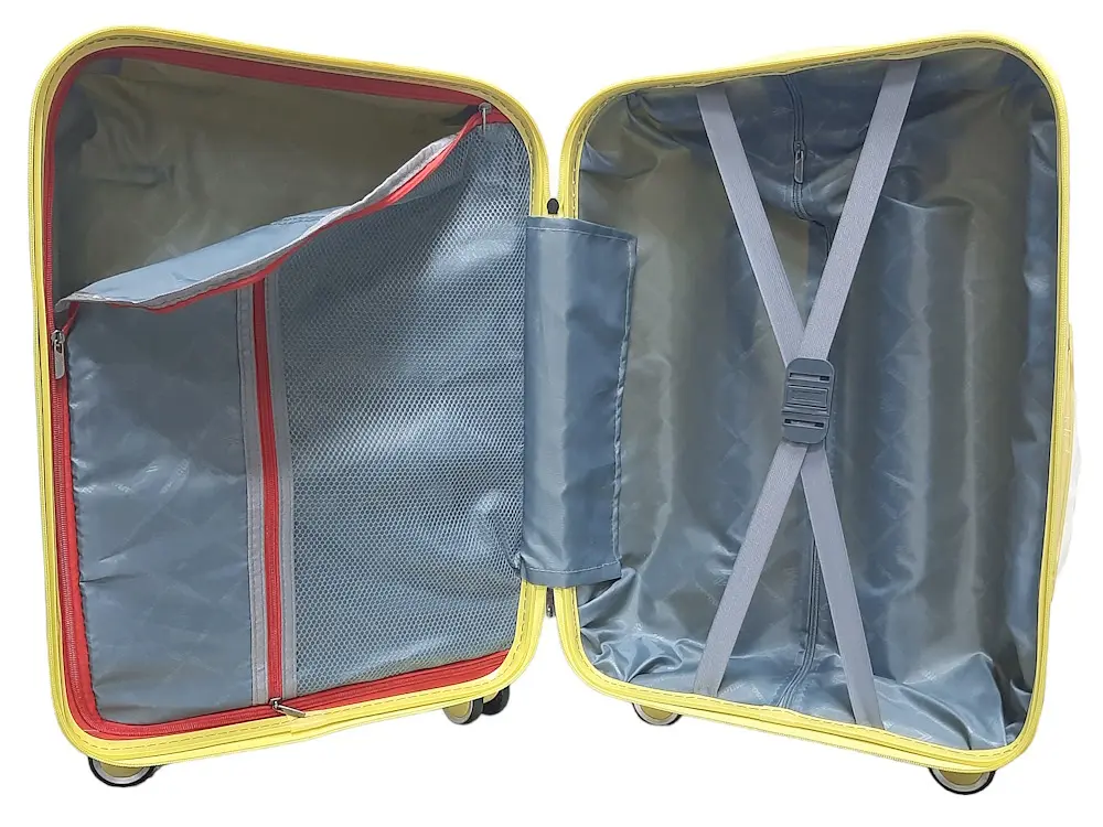 Валіза малий S+ з поліпропілену Milano bag 0305 52л Жовтий - фото 4