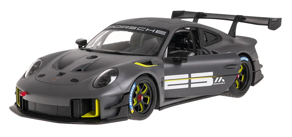 Машинка Porsche 911 GT2 RS Clubsport серый RASTAR модель 1:14 Автомобиль на дистанционном управлении + пульт - фото 3