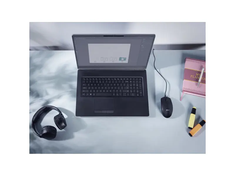 Миша Trust BASI USB BLACK (24271) - фото 4