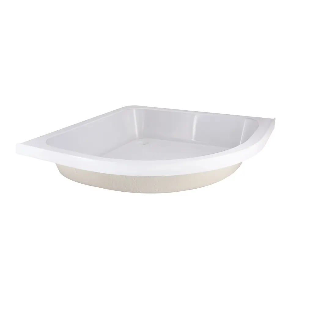Душова кабіна Latwa SC90x90.SAT.MID.FR полукругла, скло Frost 4 мм + Душовий піддон KAPIELKA ST90x90x26, з панеллю Lidz, Універсальна, хром матовий, глубокий более 20 см - фото 11
