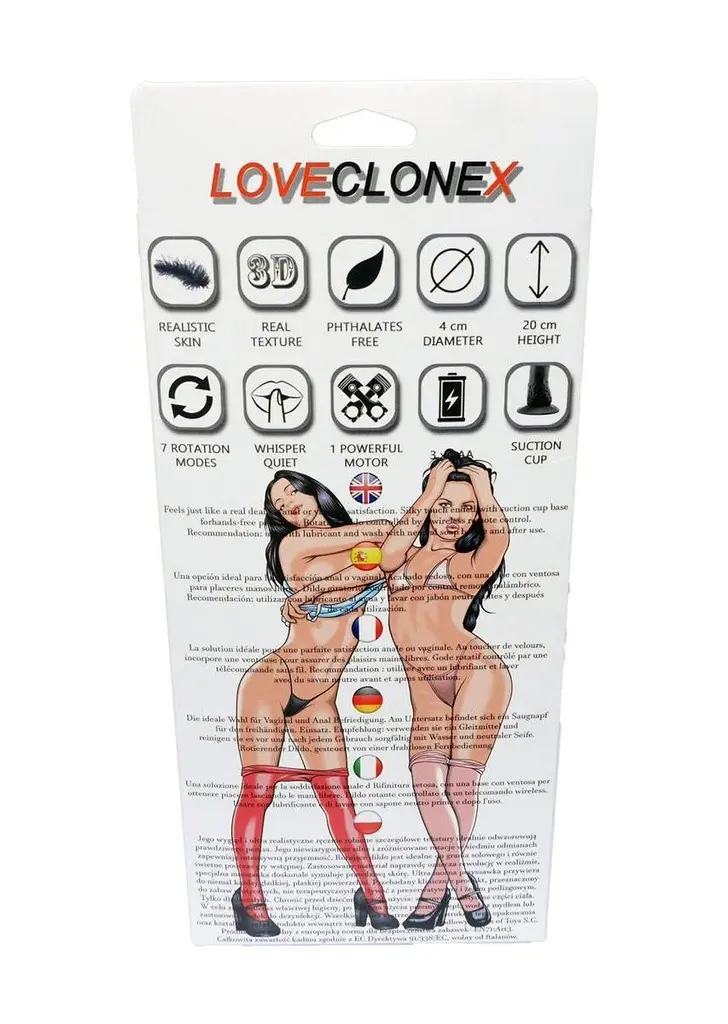Вібратор B - Series Real Hefajstos-Loveclonex 7", 20.5 см (тілесний) - фото 7