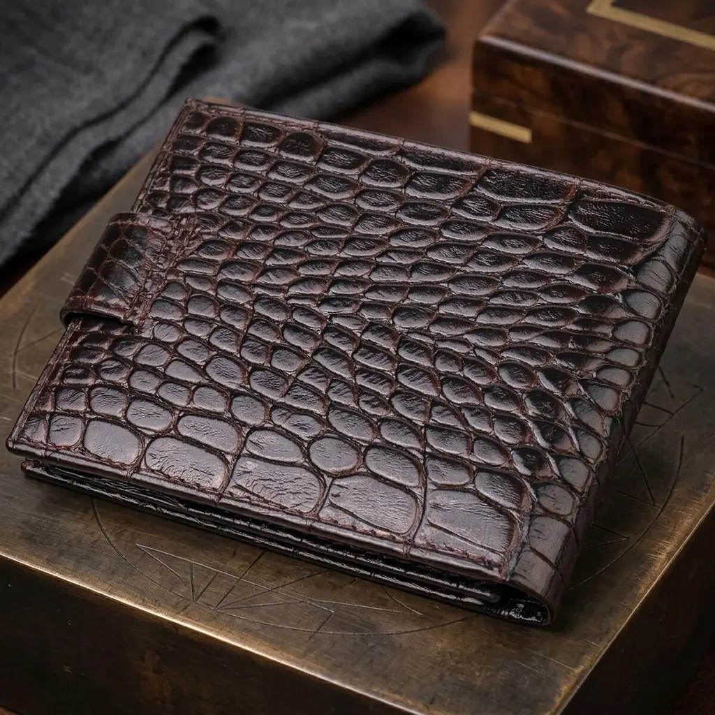 Оригінальний чоловічий гаманець із натуральної фактурної шкіри Canpellini 21513 коричневий - фото 4