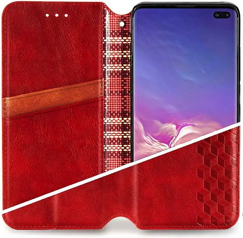 Чехол-книжка GETMAN Cubic Cover Case для Samsung Galaxy M14 5G Red [85847] - фото 3