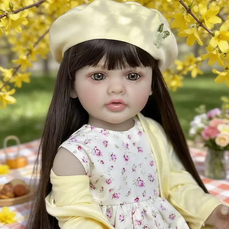 Реалістична Кукла Реборн 55 см повністю силіконова Doll Reborn Baby К0100221 - фото 6