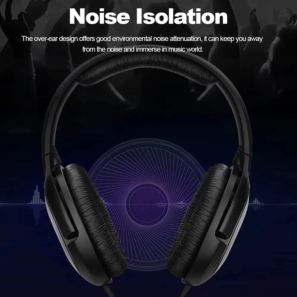Навушники Sennheiser HD 206, 3,5 мм, з глибокими басами, шумоізольовані для iPhone, Android - фото 3