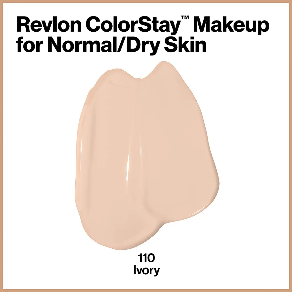 Тональний крем Revlon Colorstay Makeup Normal and Dry Skin SPF 20 відтінок 110 (Ivory) 30 мл (423027) - фото 2