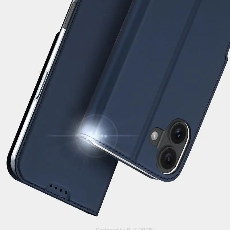 Чохол-книжка Dux Ducis з кишенею для візиток для Apple iPhone 16 (6.1) Синій - фото 5